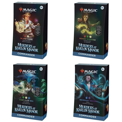 All 4 - Murder at Karlov Manor - Commander Decks - Magic the Gathering (Case) (ENG)